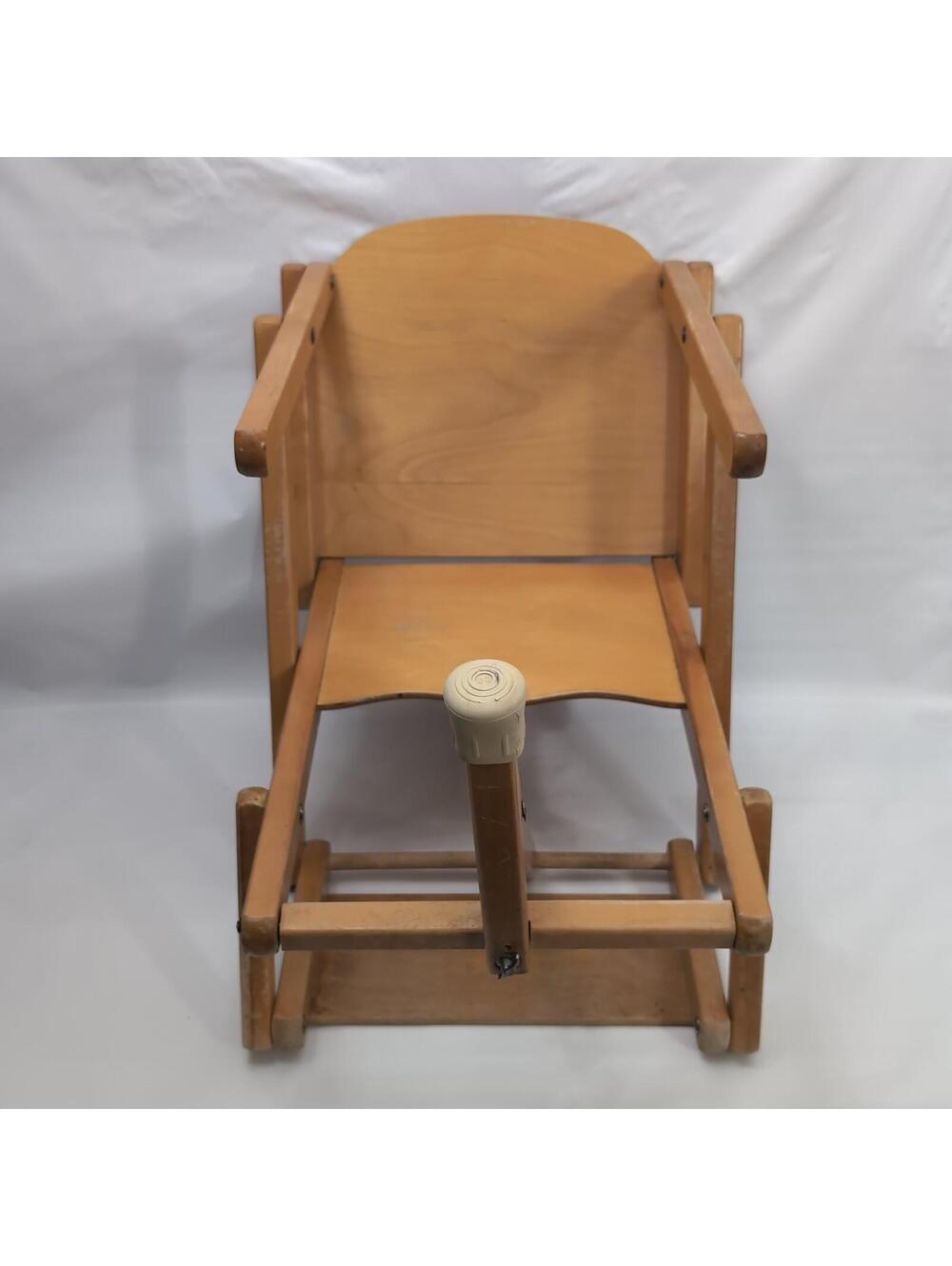 Vintage Child’s Space Chair High Chair Wood Patent 2707987 Mid Century